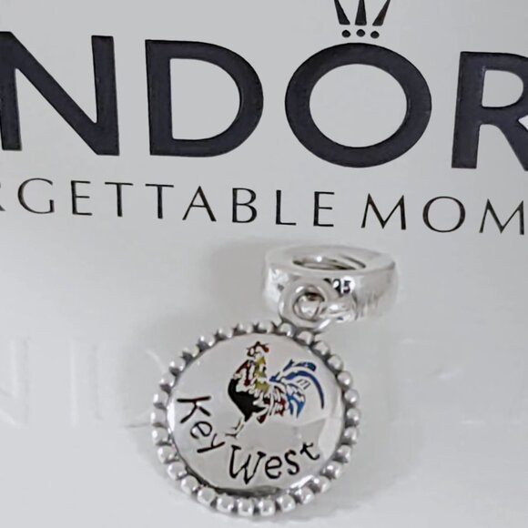 Pandora Jewelry - Pandora Key West FL Chick Dangle Charm S925 Silver Bracelet Pendant with box